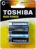 Элемент питания (батарейка) Toshiba 1,5V LR14 C HIGH POWER блистер (арт. LR14GCPBP2)