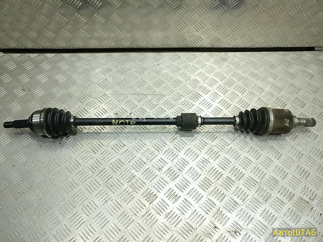 Привод Note E11 (04-14) пер R 1.6 АКПП (25/23) в сборе б/у (арт. 391009U005) Nissan Note E11